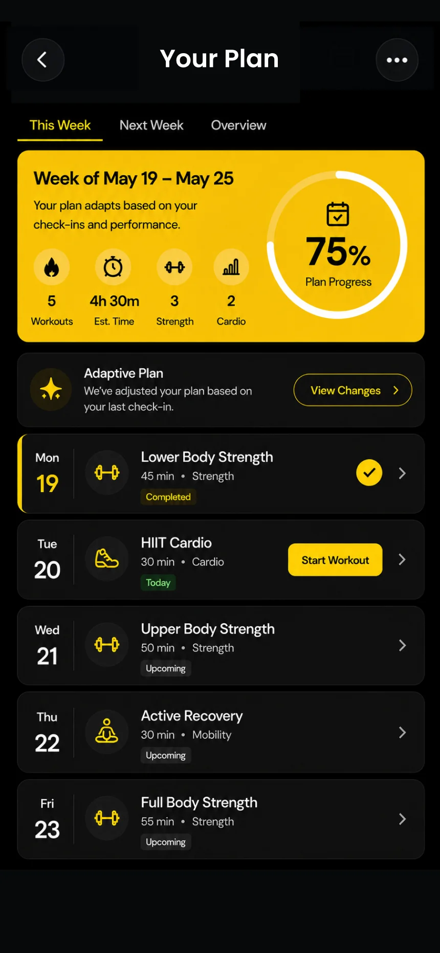 Fitness App Exercise Details Mockup