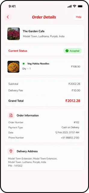 Idowaz Order Details Mockup