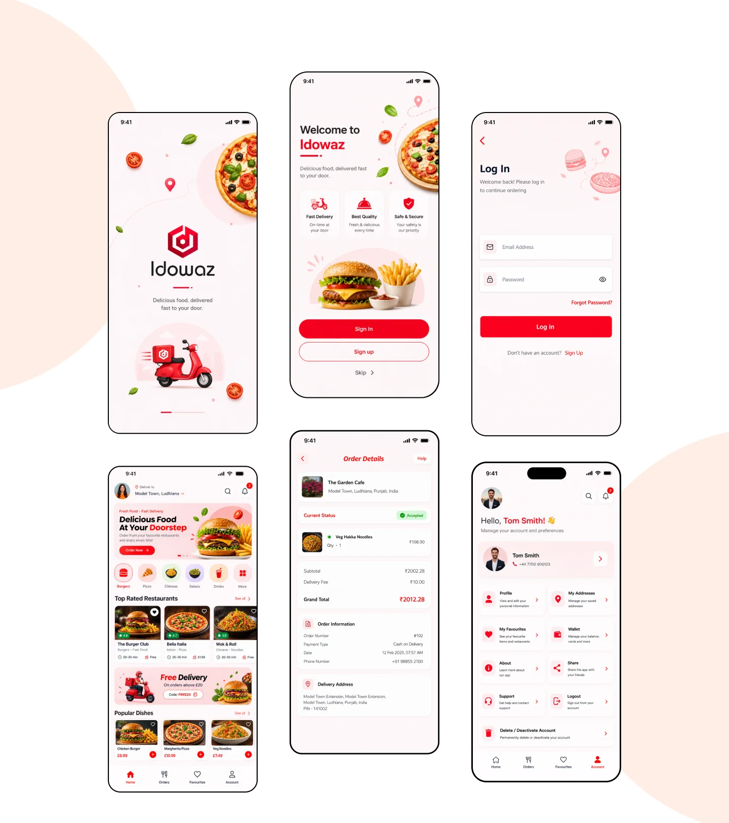 Idowaz UI/UX Phone Screen Gallery